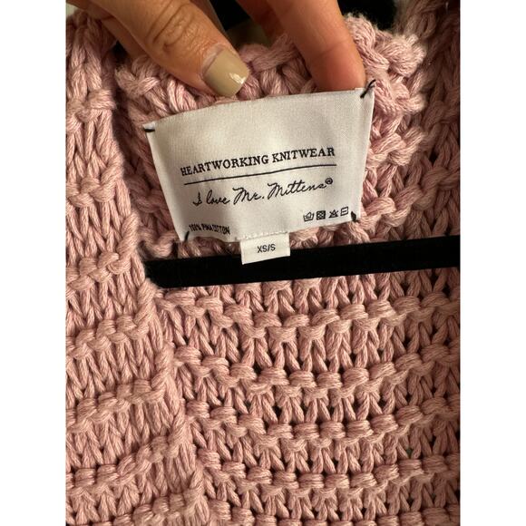 Mr. Mittens Pima Cotton Chunky Knit Cardigan size XS/S - Picture 4 of 6